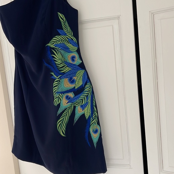 Lilly Pulitzer Jamie Dress Peacock Embroidery - Picture 5 of 13